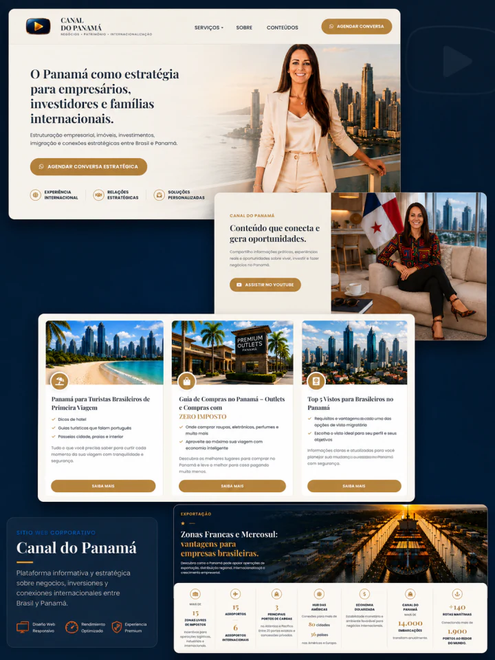 Web de Canal do Panamá